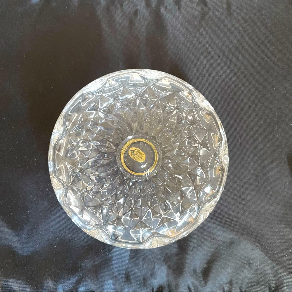 Medley Genuine Crystal Trinket Box-Vintage
